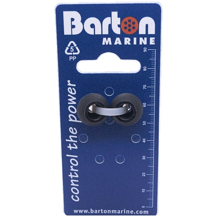 Barton 4mm Rope Stoppers - Black - Pair [42812]
