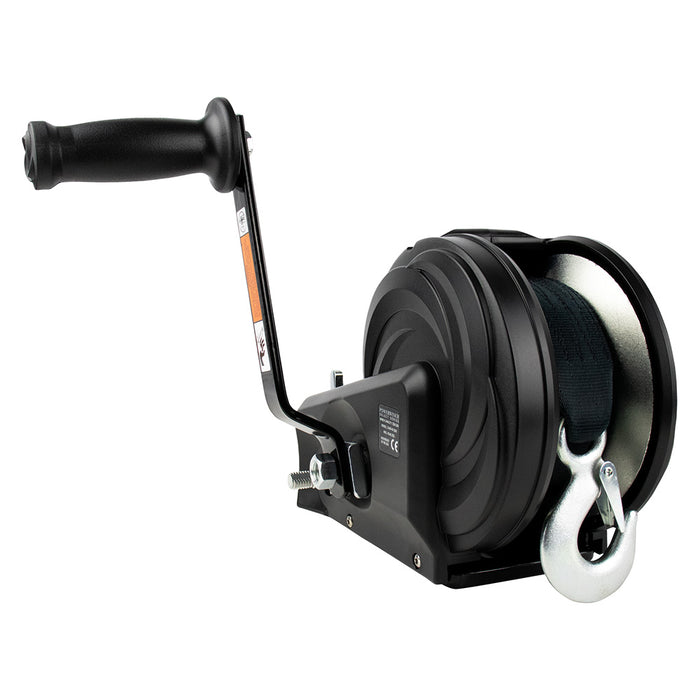 Powerwinch Select Series Winch 2,000lb, 2 Speed, 8" Crank Arm - Carbon Black [21400-W-2000-8-B-R]