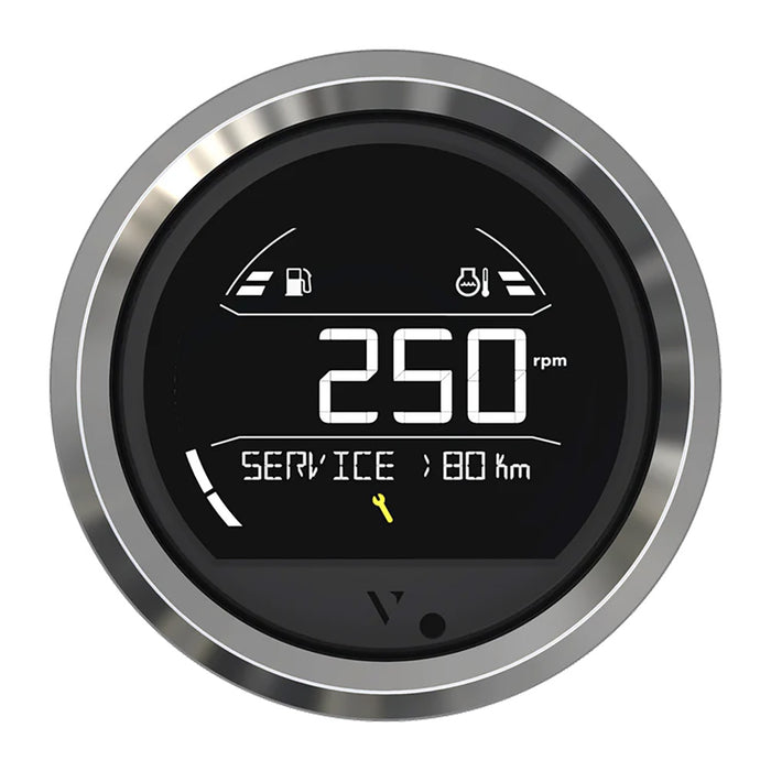 Veratron VL Digital 85 w/Triangular Chrome Bezel [B00205803]