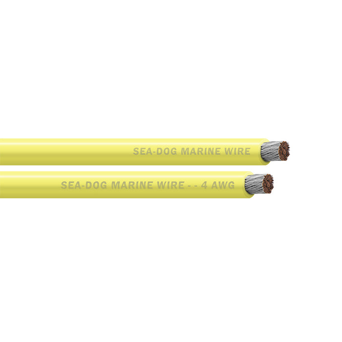 Sea-Dog 4 AWG Yellow Battery Cable - 250' [8004034]