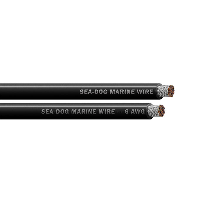 Sea-Dog 6 AWG Black Battery Cable - 50' [8006011]