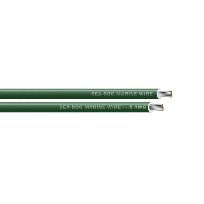 Sea-Dog 8 AWG Green Primary Wire - 50' [8008041]
