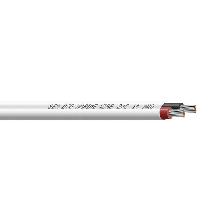 Sea-Dog 14/2 AWG Flat Duplex Wire - Red/Black - 1000' [8014209]