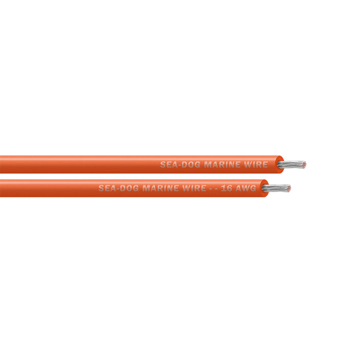 Sea-Dog 16 AWG Orange Primary Wire - 100' [8016082]
