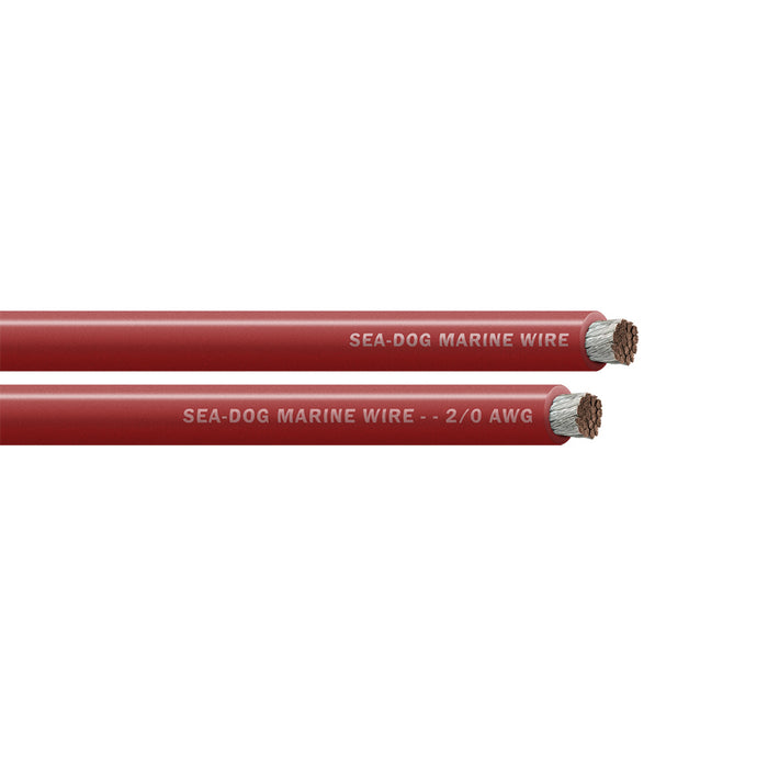 Sea-Dog 2/0 AWG Red Battery Cable - 25' [8021020]