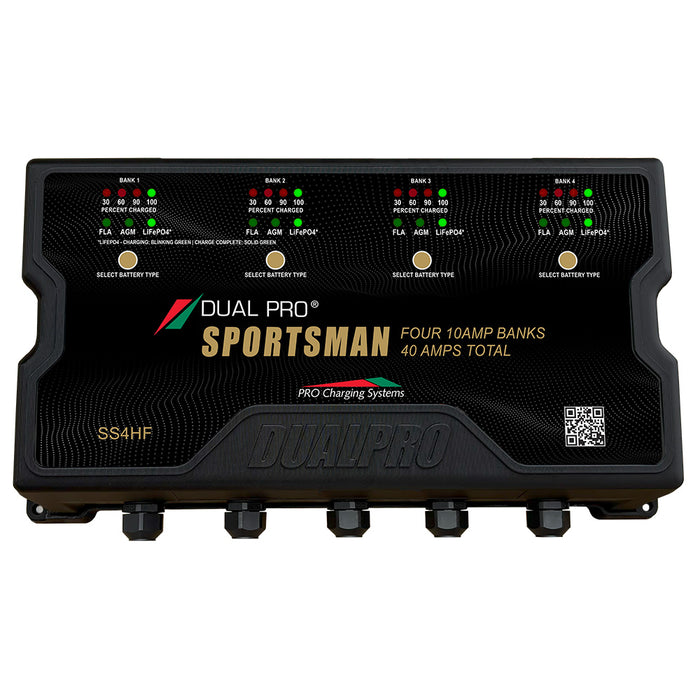 Dual Pro Sportsman HF (High Frequency) Battery Charger 40A - 4 Bank [SS4HF]