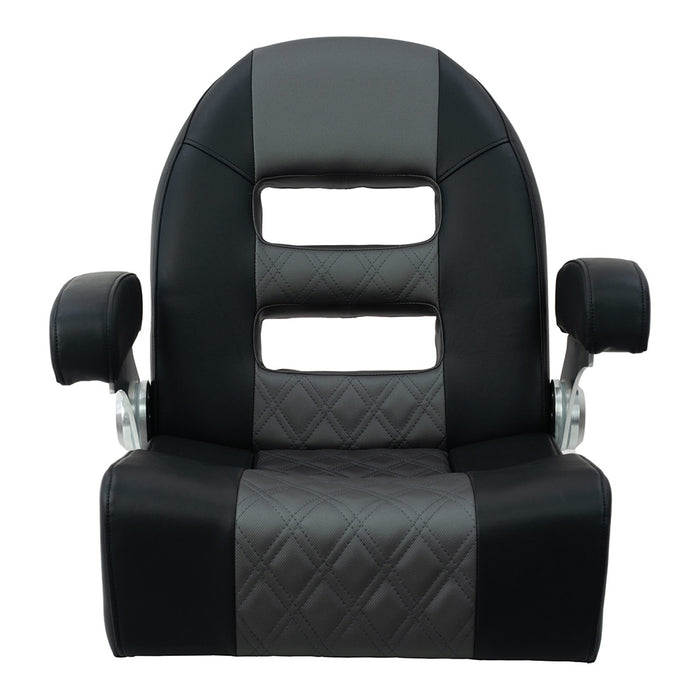 Springfield Console Helm Flip-Up - Black-Grey [1042035-BLK]