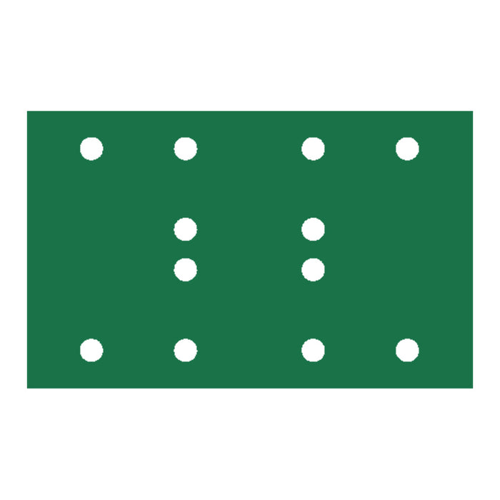 RUPES PROCUT Film Abrasive Sheet 80mm x130mm (3.15" x 5.1") - 12 Holes - P320 Grit *Box of 100pcs [9.45FB320]
