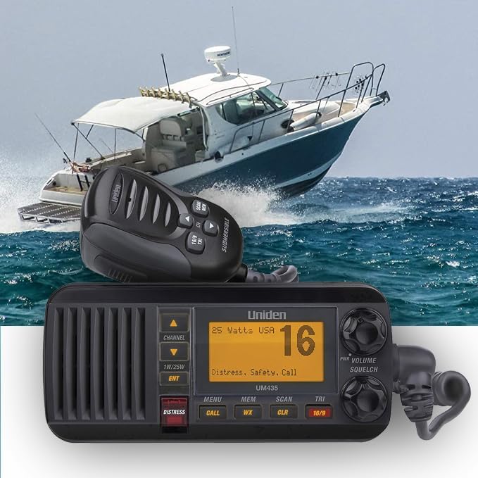 Uniden UM435 Fixed Mount VHF Radio - Black [UM435BK]