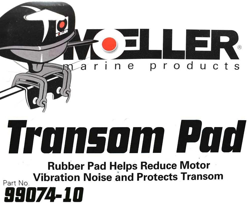 Moeller 99074-10 Transom Protector Pad Black Rubber