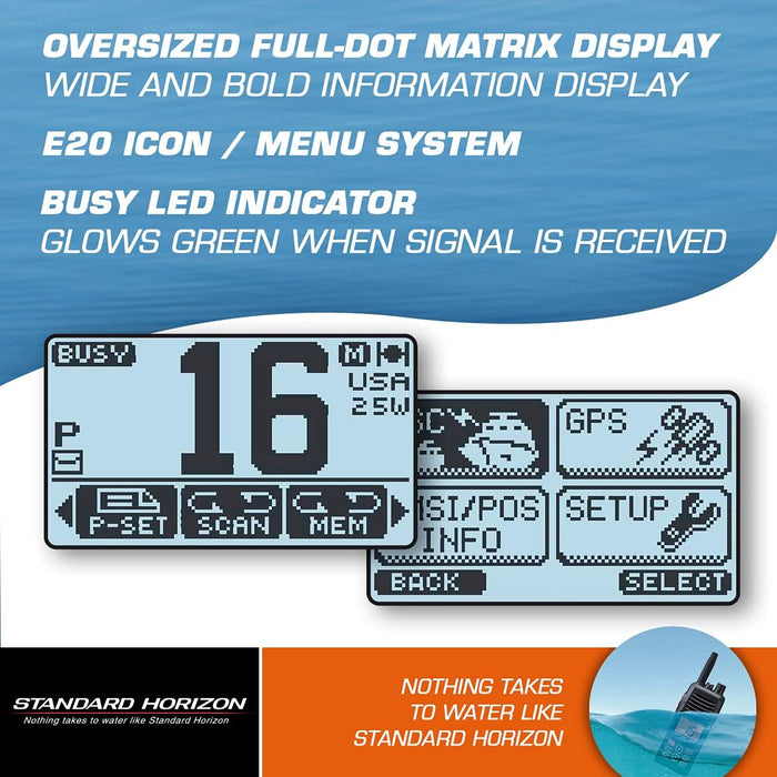 Standard Horizon GX1800G Fixed Mount VHF w/GPS - Black [GX1800GB]