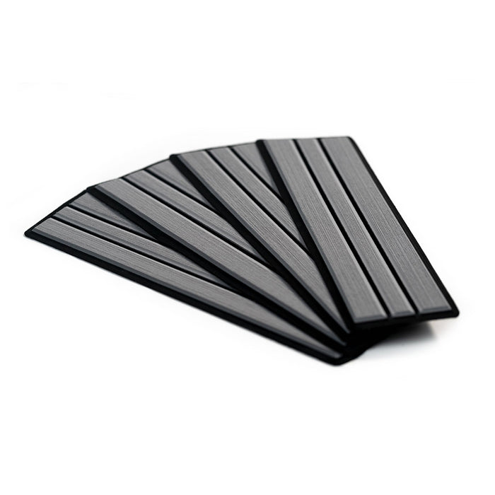 SeaDek Faux Teak 4-Piece Step Kit - Storm Grey/Black  [23902-80066]