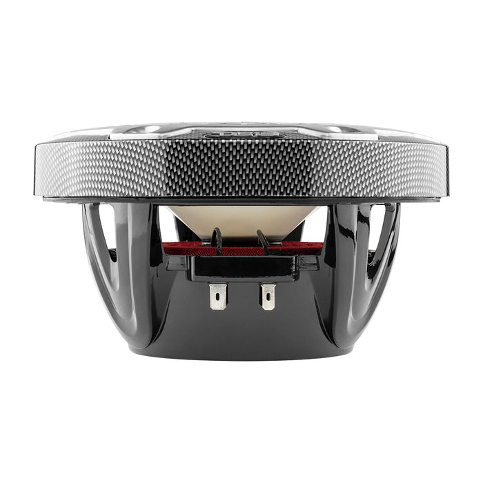 DS18 HYDRO 6.5" 2-Way Marine Speakers w/RGB LED Lights 300W - Black Carbon Fiber [CF-65]