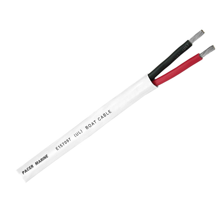 Pacer Duplex 2 Conductor Cable - 500' - 14/2 AWG - Round Cable - Red, Black [WR14/2DC-500]