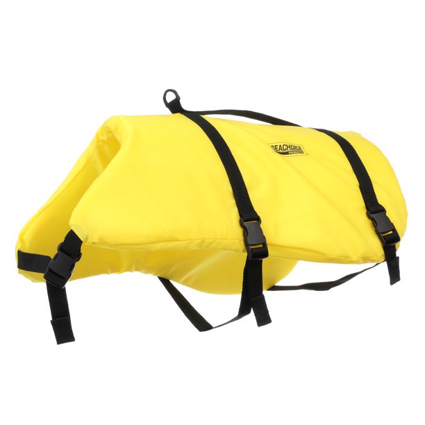 Seachoice 86350 Dog Life Vest - Adjustable Life Jacket for Dogs, with Grab Handle, Yellow, Size XL, over 90 Pounds