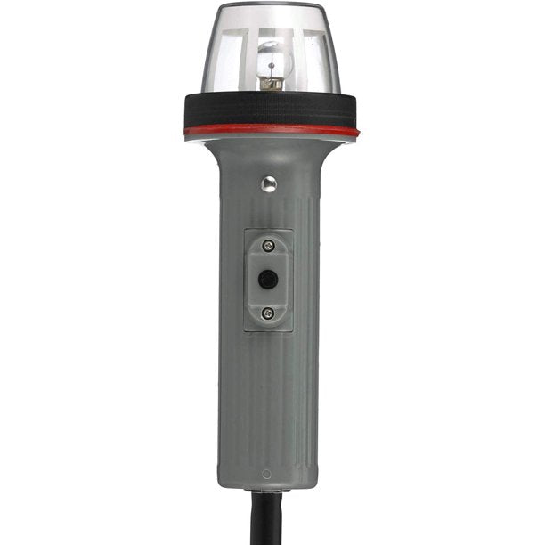 Seachoice 06131 White Portable Battery Operated Incandescent Stern Light, 24"