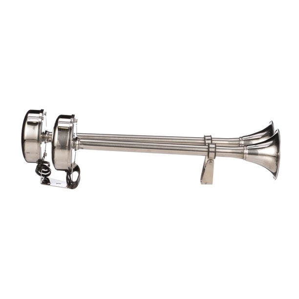 Seachoice 14561 Stainless Steel Dual Trumpet Horn