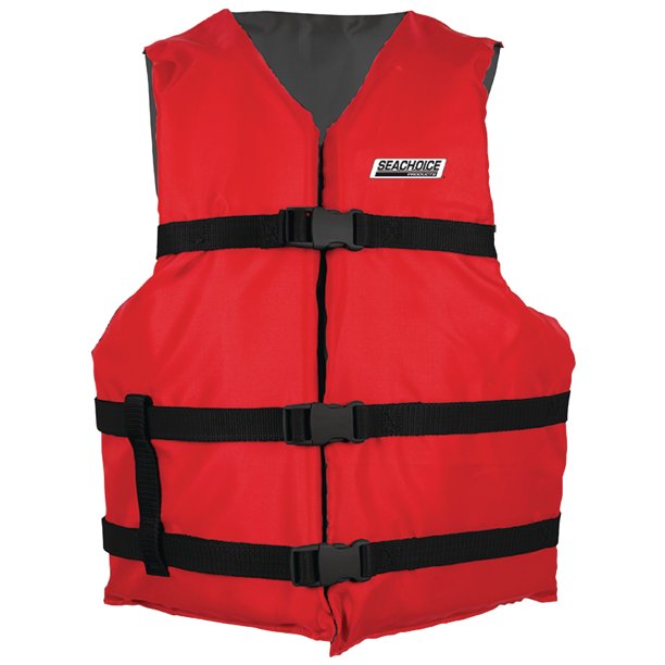 Seachoice 85513 General Purpose Life Vest, 4-Pack with Bag