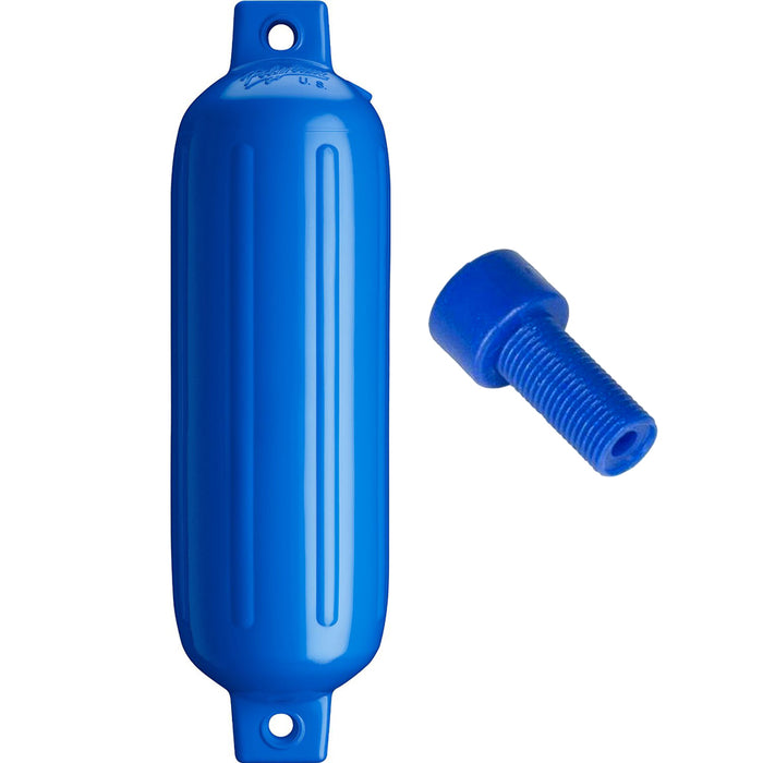 Polyform G-3 Twin Eye Fender 5.5" x 19" - Blue w/Adapter [G-3-BLUE]