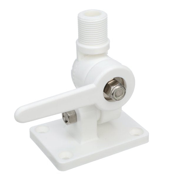 Seachoice 19501 4-Way Nylon Antenna Ratchet Mounting Kit, White Finish
