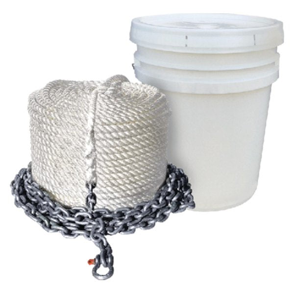 Seachoice 44569 Anchor Rode Line and Rope Chain: 5/16" x 20' Line: 5/8" x 300'