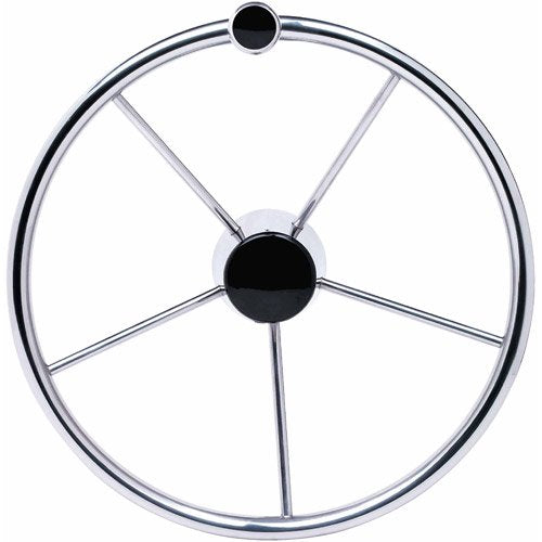 Seachoice 28541 Stainless Steel Destroyer Wheel with Turning Knob 15"