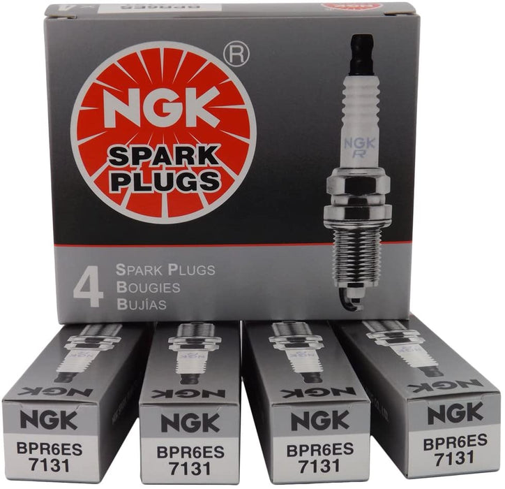 NGK 7131 BPR6ES Standard Spark Plug, Pack of 4
