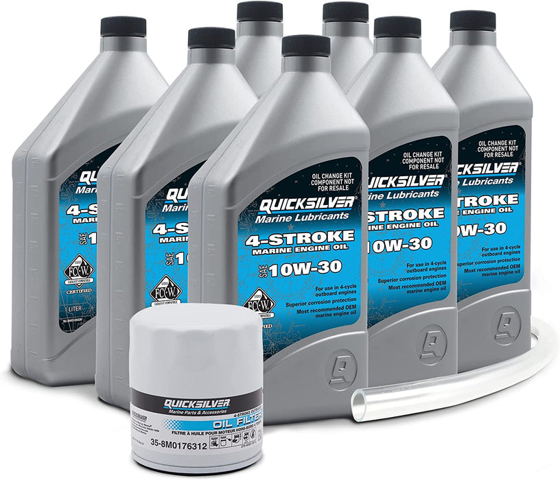 Quicksilver 8M0169548 High Horsepower Oil Change Kit – for Mercury V6 and V8 4-Stroke Engines