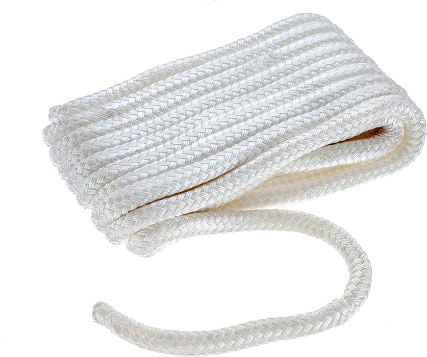 Seachoice 40141 Double Braid Nylon Dock Line with Eye Splice 5/8"X35'