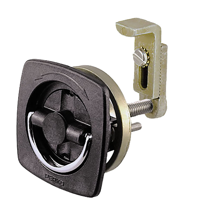 Perko Flush Latch - Non-Locking - 2.5" x 2.5" w/Offset Adjustable Cam Bar [0932DP2BLK]