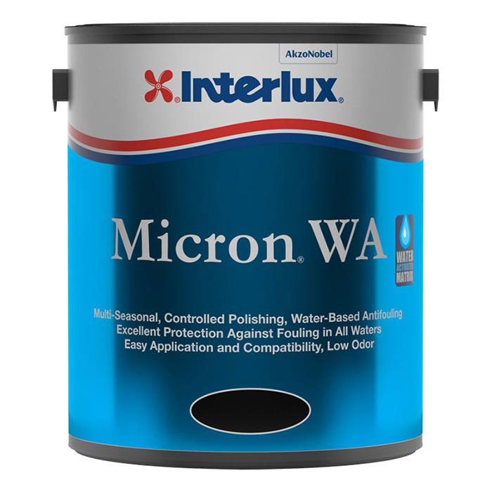 Interlux Y6103 Micron WA Water-Based Antifouling Bottom Paint - Gallon, Black