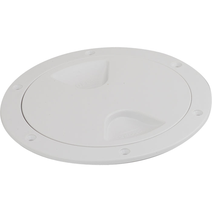 Sea-Dog Screw-Out Deck Plate - White - 6" [335760-1]