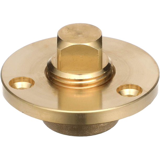 Seachoice 18751 Cast Bronze Garboard Drain with Brass Plug