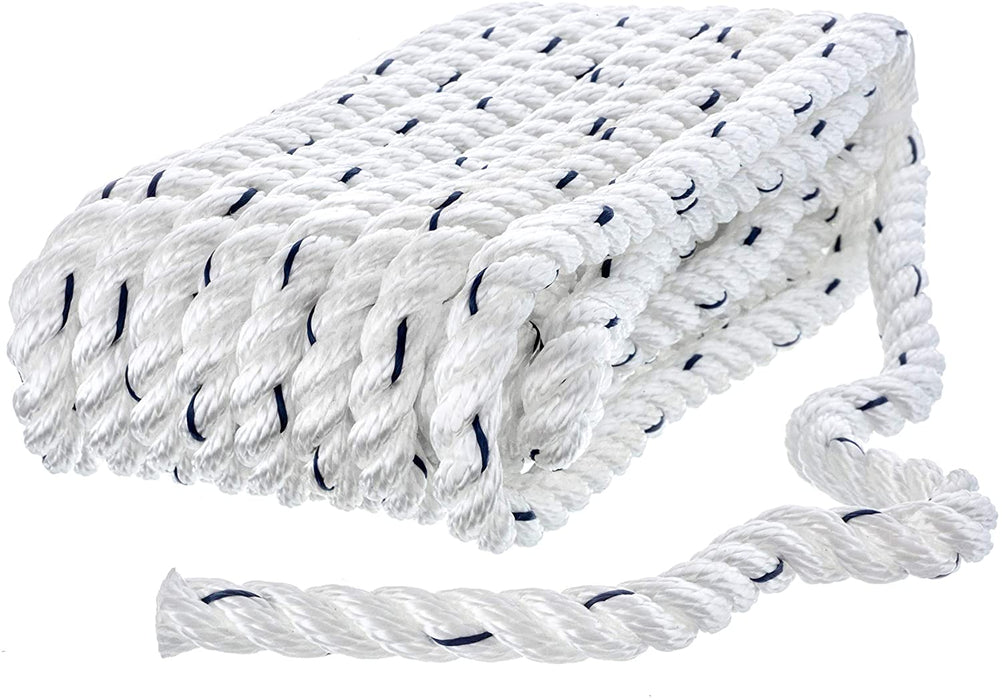 Seachoice 47521 Dock Line W/Tracer-3/8 X 20'