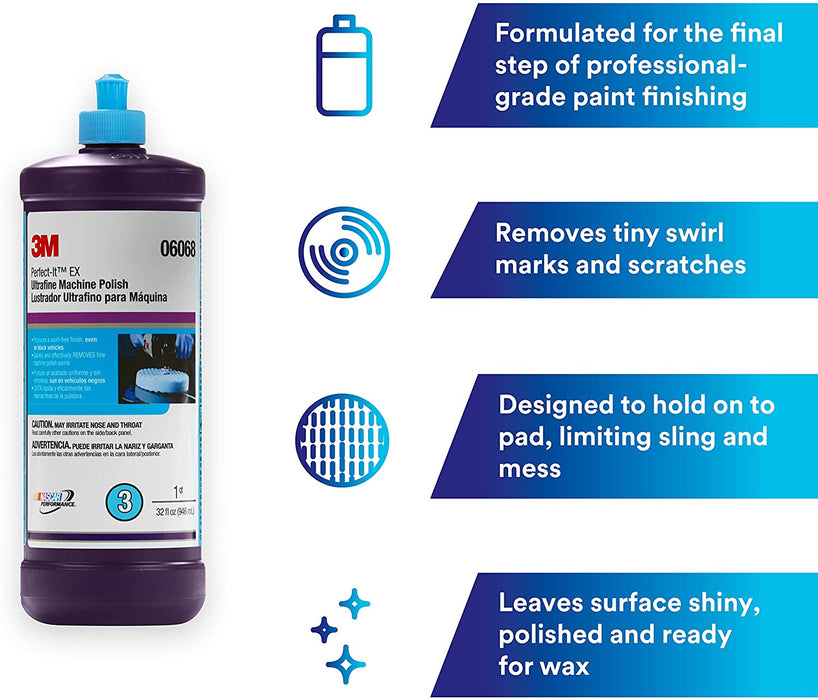 3M 06068 Perfect It Ultrafine Machine Polish