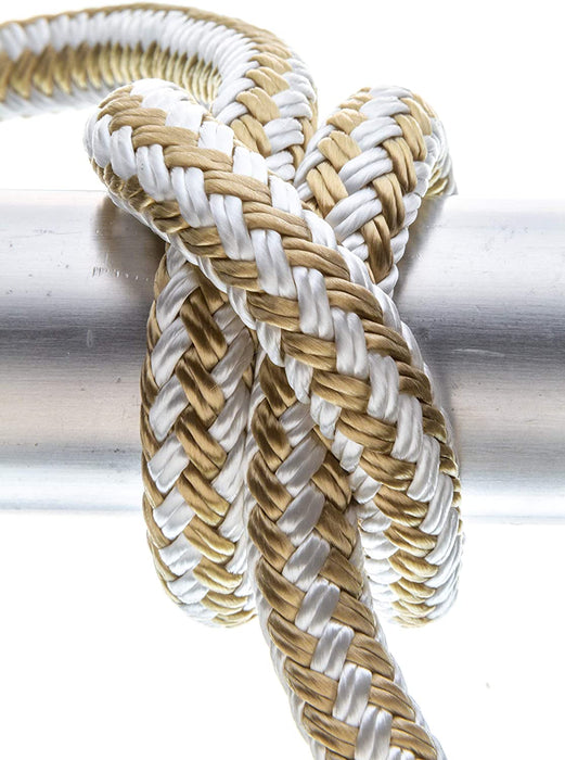 Seachoice 40021 Double Braid Nylon Dock Line with Eye Splice 3/8"X25'