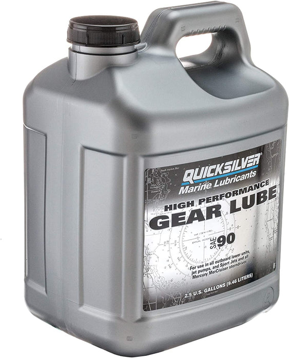 Quicksilver 92-858065Q01 90 High Performance Gear Lube 2.5 Gallon