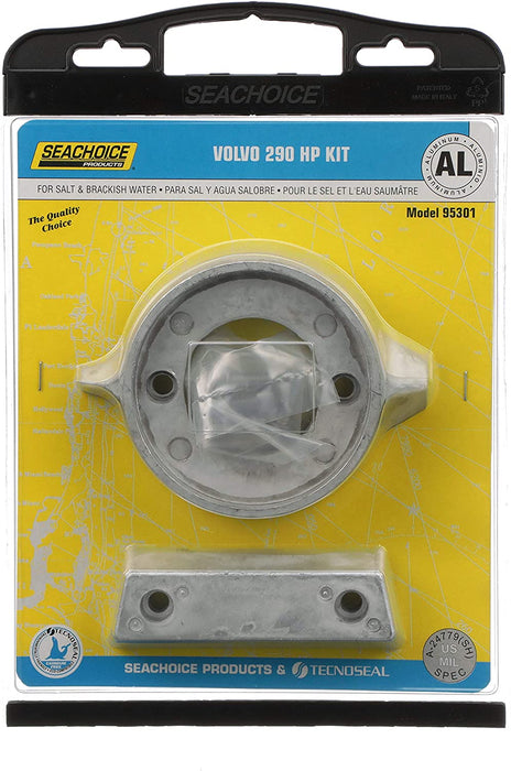 Seachoice 95301 Volvo Anode Kit, Aluminum, Fits 290-HP Engines