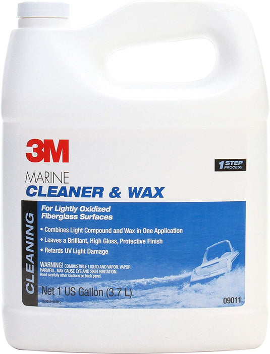 3M Marine Cleaner & Wax (09011) – For Boats and RVs – 1 Gallon
