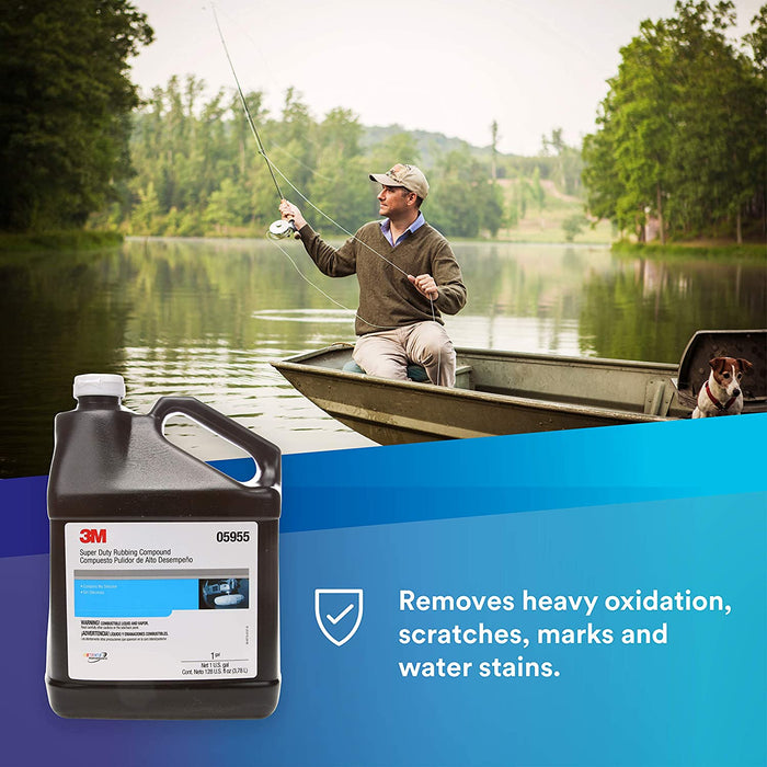 3M Super Duty Rubbing Compound, 05955, 1 Gal