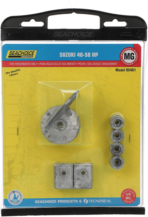 Seachoice 95461 Suzuki Anode Kit, Magnesium, Fits 40-50 HP Engines