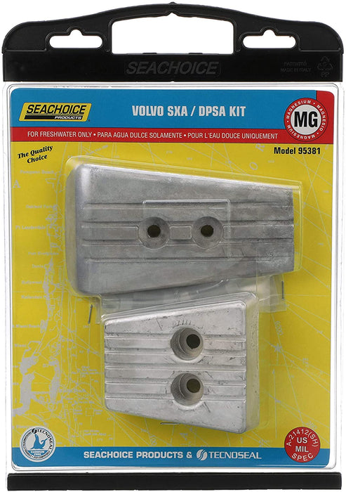 Seachoice 95381 Volvo Anode Kit, Magnesium, Fits SXA/DPSA Engines