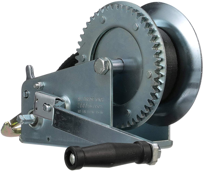 Seachoice 52251 Trailer Winch, Max Load 2,000 Pounds