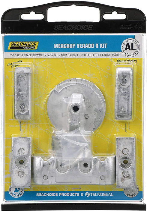 Seachoice 95121 Mercury Verado 6 Aluminum Anode Kit