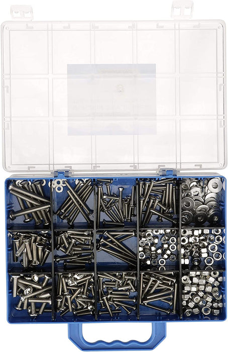 Seachoice 59433 Stainless Steel Tapping and Machine Screw Kit, 750 Piece