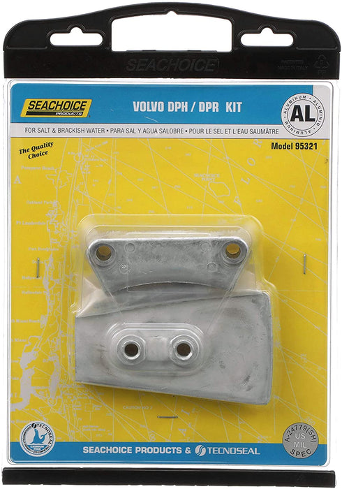 Seachoice 95321 Volvo Anode Kit, Aluminum, Fits DPH/DPR Engines