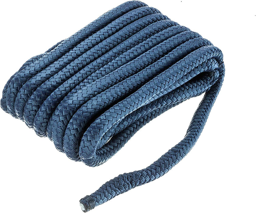 Seachoice 46991 Double Braid Nylon Dock Line with Eye Splice 5/8"X30'