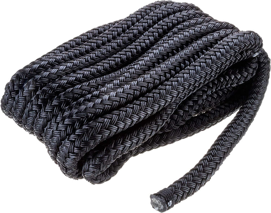 Seachoice 40441 Double  Braid Nylon Dock Line with Eye Splice 5/8"X25'