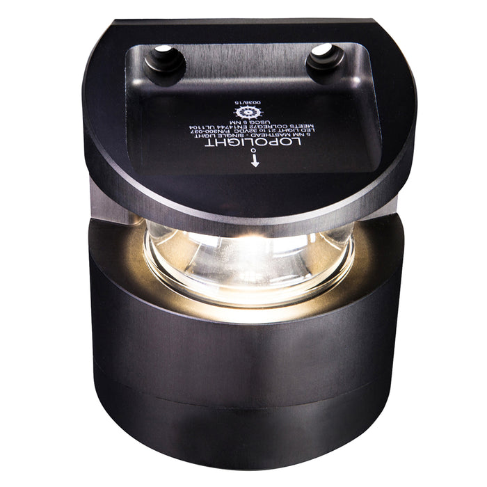 Lopolight Series 300-037 - Masthead Light - 5NM - Vertical Mount - White - Black Housing [300-037-B]