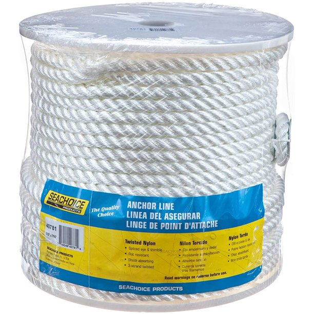 Seachoice 40781 Anchor Rope 1/2" X 250'